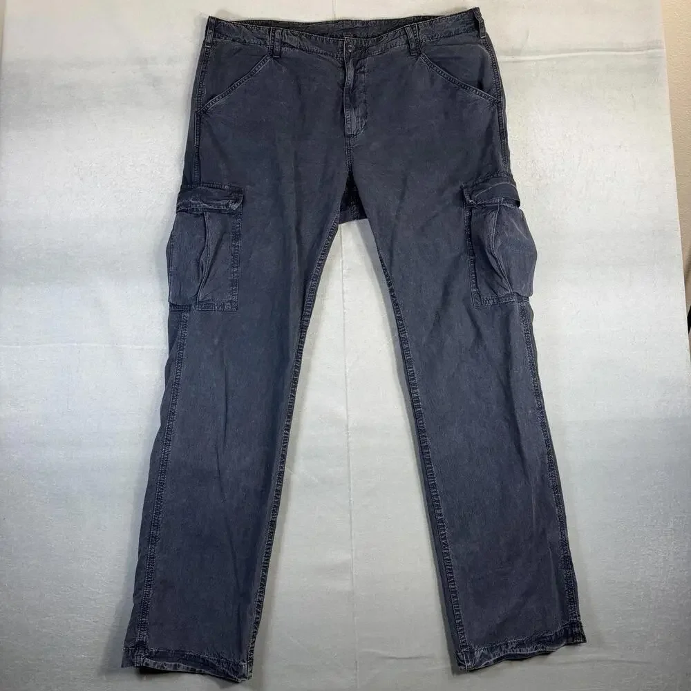 AG Adriano Goldschmied Supply Cargo Pants Mens 38 Blue Standard Issue Army USA - Picture 1 of 8